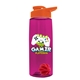 The Flair - 26 oz Transparent Tritan(TM) Bottle with Drink thru lid, Mixing Ball, and Digital Imprint