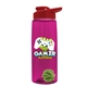 The Flair - 26 oz Transparent Tritan(TM) Bottle with Drink thru lid, Mixing Ball, and Digital Imprint
