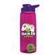 The Flair - 26 oz Transparent Tritan(TM) Bottle with Drink thru lid, Mixing Ball, and Digital Imprint
