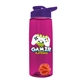 The Flair - 26 oz Transparent Tritan(TM) Bottle with Drink thru lid, Mixing Ball, and Digital Imprint