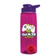 The Flair - 26 oz Transparent Tritan(TM) Bottle with Drink thru lid, Mixing Ball, and Digital Imprint