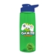 The Flair - 26 oz Transparent Tritan(TM) Bottle with Drink thru lid, Mixing Ball, and Digital Imprint