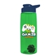 The Flair - 26 oz Transparent Tritan(TM) Bottle with Drink thru lid, Mixing Ball, and Digital Imprint
