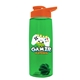 The Flair - 26 oz Transparent Tritan(TM) Bottle with Drink thru lid, Mixing Ball, and Digital Imprint