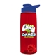 The Flair - 26 oz Transparent Tritan(TM) Bottle with Drink thru lid, Mixing Ball, and Digital Imprint