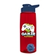 The Flair - 26 oz Transparent Tritan(TM) Bottle with Drink thru lid, Mixing Ball, and Digital Imprint