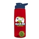 The Flair - 26 oz Transparent Tritan(TM) Bottle with Drink thru lid, Mixing Ball, and Digital Imprint
