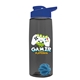 The Flair - 26 oz Transparent Tritan(TM) Bottle with Drink thru lid, Mixing Ball, and Digital Imprint