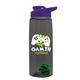 The Flair - 26 oz Transparent Tritan(TM) Bottle with Drink thru lid, Mixing Ball, and Digital Imprint