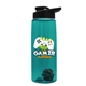 The Flair - 26 oz Transparent Tritan(TM) Bottle with Drink thru lid, Mixing Ball, and Digital Imprint