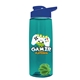 The Flair - 26 oz Transparent Tritan(TM) Bottle with Drink thru lid, Mixing Ball, and Digital Imprint