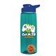 The Flair - 26 oz Transparent Tritan(TM) Bottle with Drink thru lid, Mixing Ball, and Digital Imprint