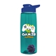 The Flair - 26 oz Transparent Tritan(TM) Bottle with Drink thru lid, Mixing Ball, and Digital Imprint