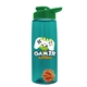The Flair - 26 oz Transparent Tritan(TM) Bottle with Drink thru lid, Mixing Ball, and Digital Imprint