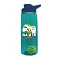 The Flair - 26 oz Transparent Tritan(TM) Bottle with Drink thru lid, Mixing Ball, and Digital Imprint