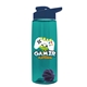 The Flair - 26 oz Transparent Tritan(TM) Bottle with Drink thru lid, Mixing Ball, and Digital Imprint