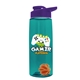 The Flair - 26 oz Transparent Tritan(TM) Bottle with Drink thru lid, Mixing Ball, and Digital Imprint