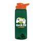 The Flair - 26 oz Transparent Tritan(TM) Bottle with Drink thru lid, Mixing Ball, and Digital Imprint