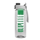 the flair - 26 oz transparent tritan(tm) bottle with quick snap lid and large infuser