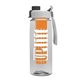 the flair - 26 oz transparent tritan(tm) bottle with quick snap lid and large infuser