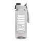 the flair - 26 oz transparent tritan(tm) bottle with quick snap lid and large infuser