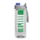 the flair - 26 oz transparent tritan(tm) bottle with quick snap lid and large infuser