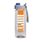the flair - 26 oz transparent tritan(tm) bottle with quick snap lid and large infuser