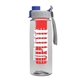 the flair - 26 oz transparent tritan(tm) bottle with quick snap lid and large infuser