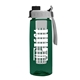 the flair - 26 oz transparent tritan(tm) bottle with quick snap lid and large infuser