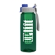 the flair - 26 oz transparent tritan(tm) bottle with quick snap lid and large infuser