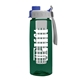 the flair - 26 oz transparent tritan(tm) bottle with quick snap lid and large infuser
