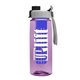 the flair - 26 oz transparent tritan(tm) bottle with quick snap lid and large infuser