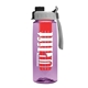 the flair - 26 oz transparent tritan(tm) bottle with quick snap lid and large infuser