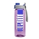 the flair - 26 oz transparent tritan(tm) bottle with quick snap lid and large infuser
