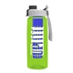 the flair - 26 oz transparent tritan(tm) bottle with quick snap lid and large infuser