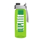 the flair - 26 oz transparent tritan(tm) bottle with quick snap lid and large infuser