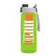 the flair - 26 oz transparent tritan(tm) bottle with quick snap lid and large infuser