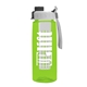 the flair - 26 oz transparent tritan(tm) bottle with quick snap lid and large infuser