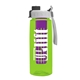 the flair - 26 oz transparent tritan(tm) bottle with quick snap lid and large infuser