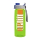 the flair - 26 oz transparent tritan(tm) bottle with quick snap lid and large infuser