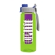 the flair - 26 oz transparent tritan(tm) bottle with quick snap lid and large infuser