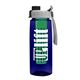 the flair - 26 oz transparent tritan(tm) bottle with quick snap lid and large infuser