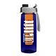 the flair - 26 oz transparent tritan(tm) bottle with quick snap lid and large infuser