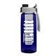 the flair - 26 oz transparent tritan(tm) bottle with quick snap lid and large infuser