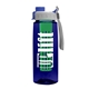 the flair - 26 oz transparent tritan(tm) bottle with quick snap lid and large infuser