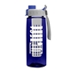 the flair - 26 oz transparent tritan(tm) bottle with quick snap lid and large infuser