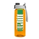 the flair - 26 oz transparent tritan(tm) bottle with quick snap lid and large infuser