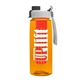 the flair - 26 oz transparent tritan(tm) bottle with quick snap lid and large infuser