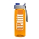 the flair - 26 oz transparent tritan(tm) bottle with quick snap lid and large infuser