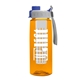 the flair - 26 oz transparent tritan(tm) bottle with quick snap lid and large infuser
